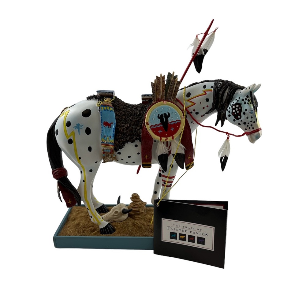 The Trail of Painted Ponies WAR PONY #1452 Resin Fig. Retired in 5/2007 - Picture 4 of 11